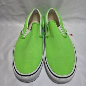 Vans Classic Slip-On Neon Green Gecko Mens 8 Womens 9.5 VN0A4U38WT5 New